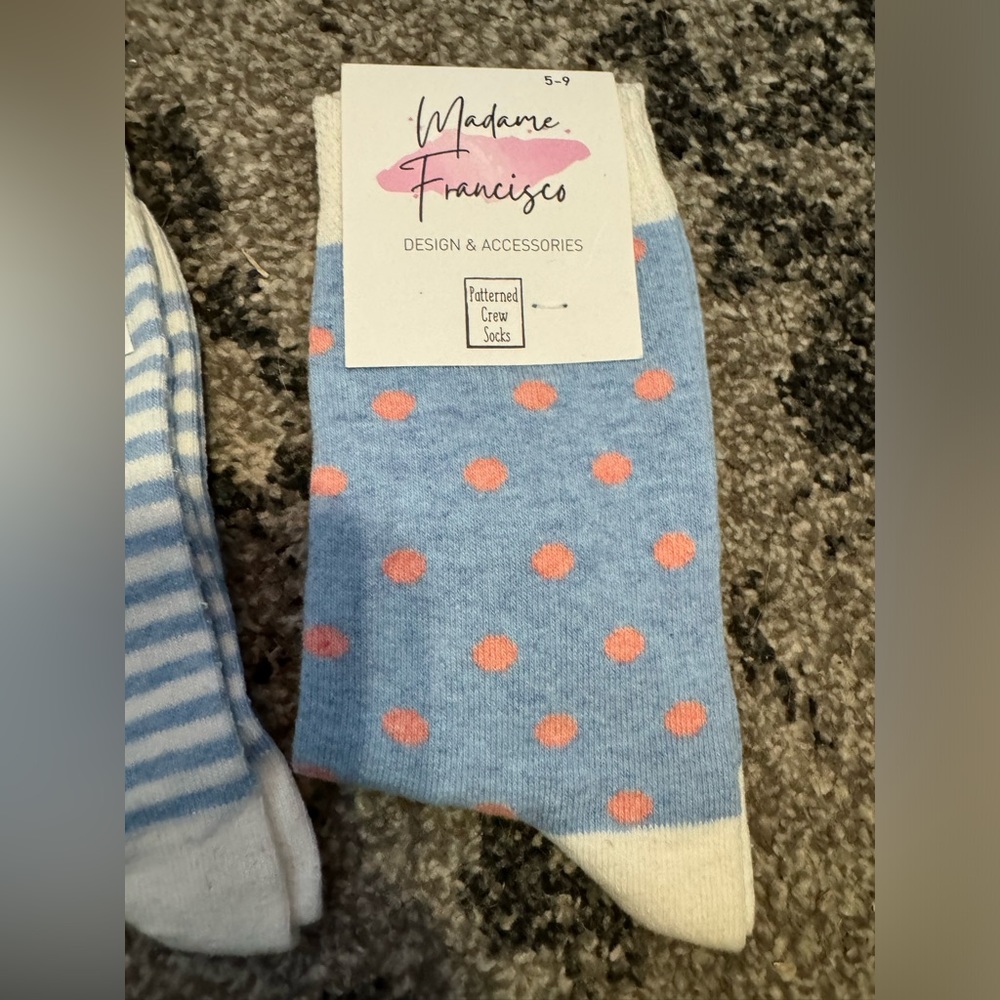 Cute blue design socks
